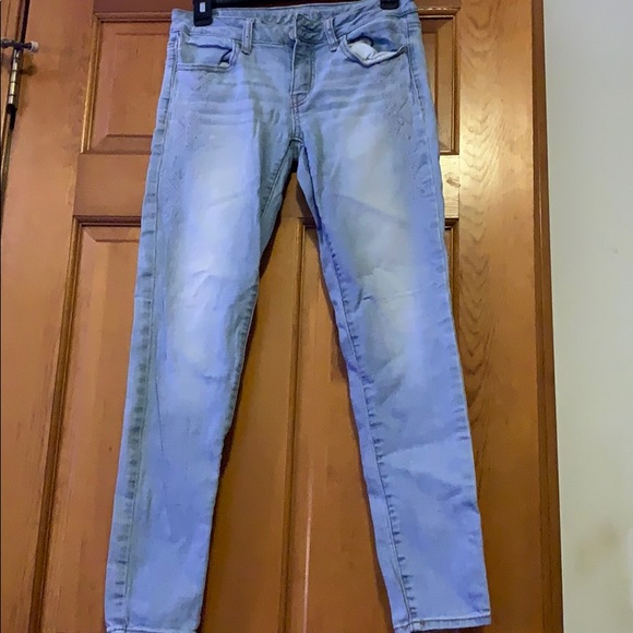 Light Blue American Eagle Skinny Jeans size 4 - Picture 1 of 4